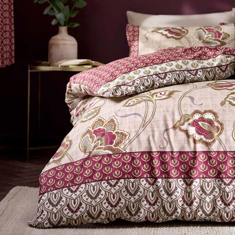 Kashmir Paisley Floral Duvet Cover Set by Catherine Lansfield