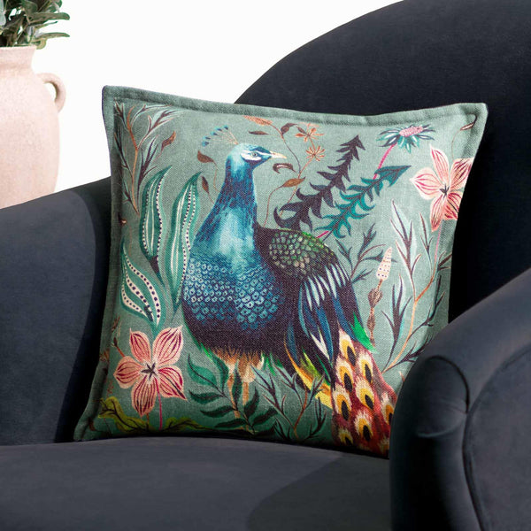 Holland Park Peacock Cushion Cover
