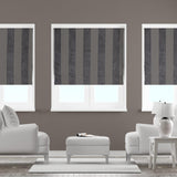 Boheme Stripe Mocha Made To Measure Roman Blind by Style Furnishings