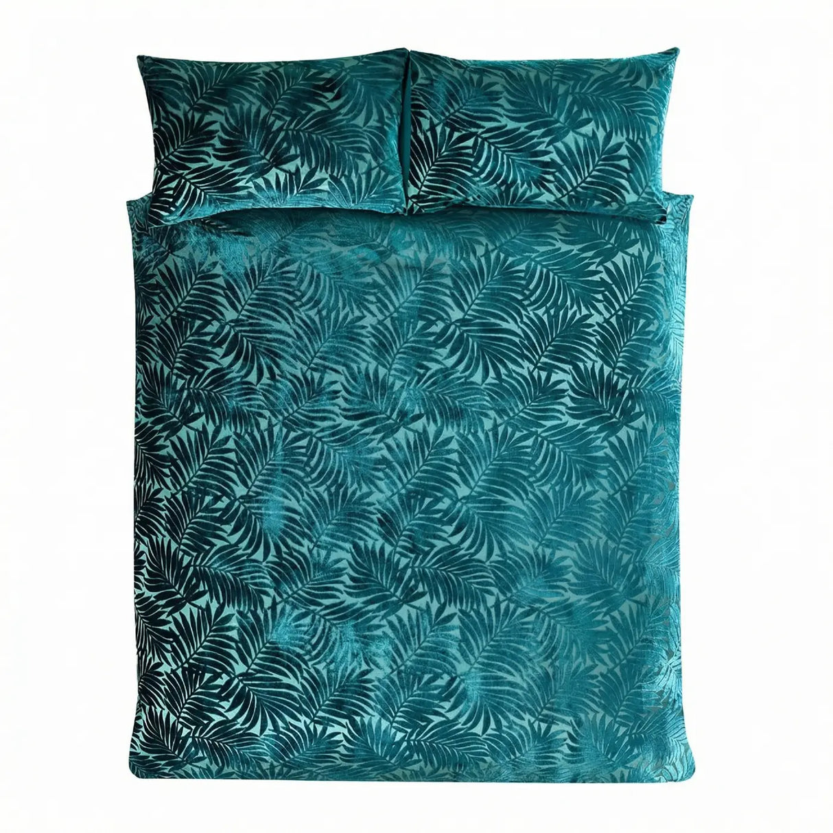 Paloma Velvet Duvet Cover Set - Emerald image 2