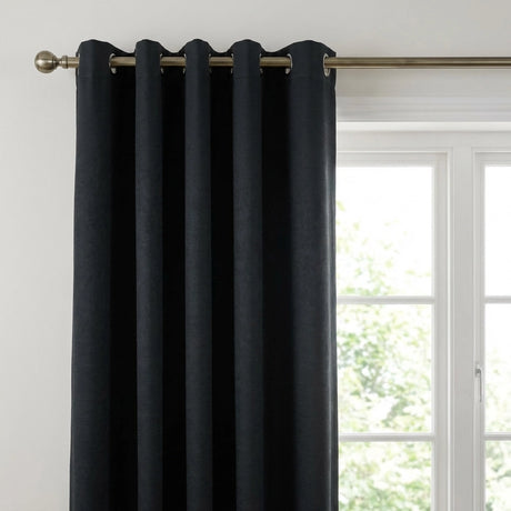 Strata Thermal Dim Out Woven Eyelet Curtains Pair 33