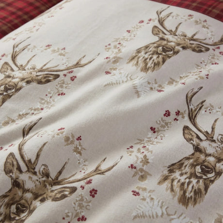 Angus Stag Flannelette Duvet Cover Set 12