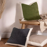 Auden Linen Velvet Cushion Cover 20" x 20" (50cm x 50cm) by Yard