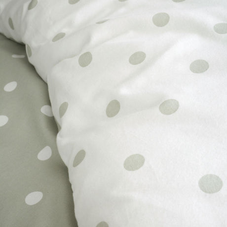 Brushed Polka Dot Duvet Cover Set by Catherine Lansfield