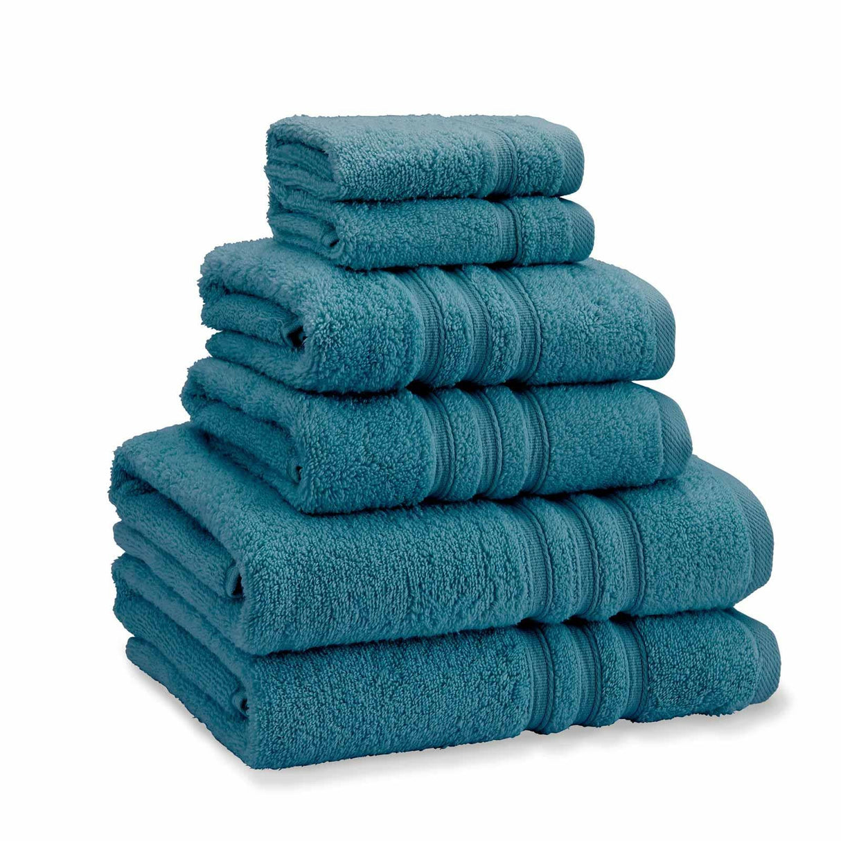 Catherine Lansfield Zero Twist 6 Piece Cotton Towel Bale Set 500GSM - Teal