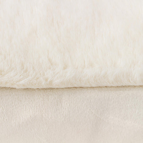 Stanza Faux Fur Cushion Cover 22" x 22" (55cm x 55cm) by Paoletti
