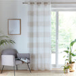 Santorini Eyelet Voile Curtain Panel - Natural