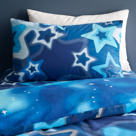 Catherine Lansfield Ombre Stars Kids Duvet Cover and Fitted Sheet Set 3