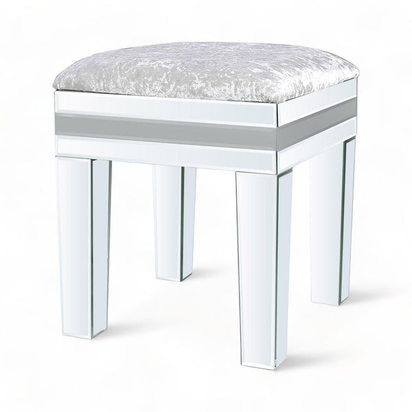 Leigh Mirrored Dressing Table Stool