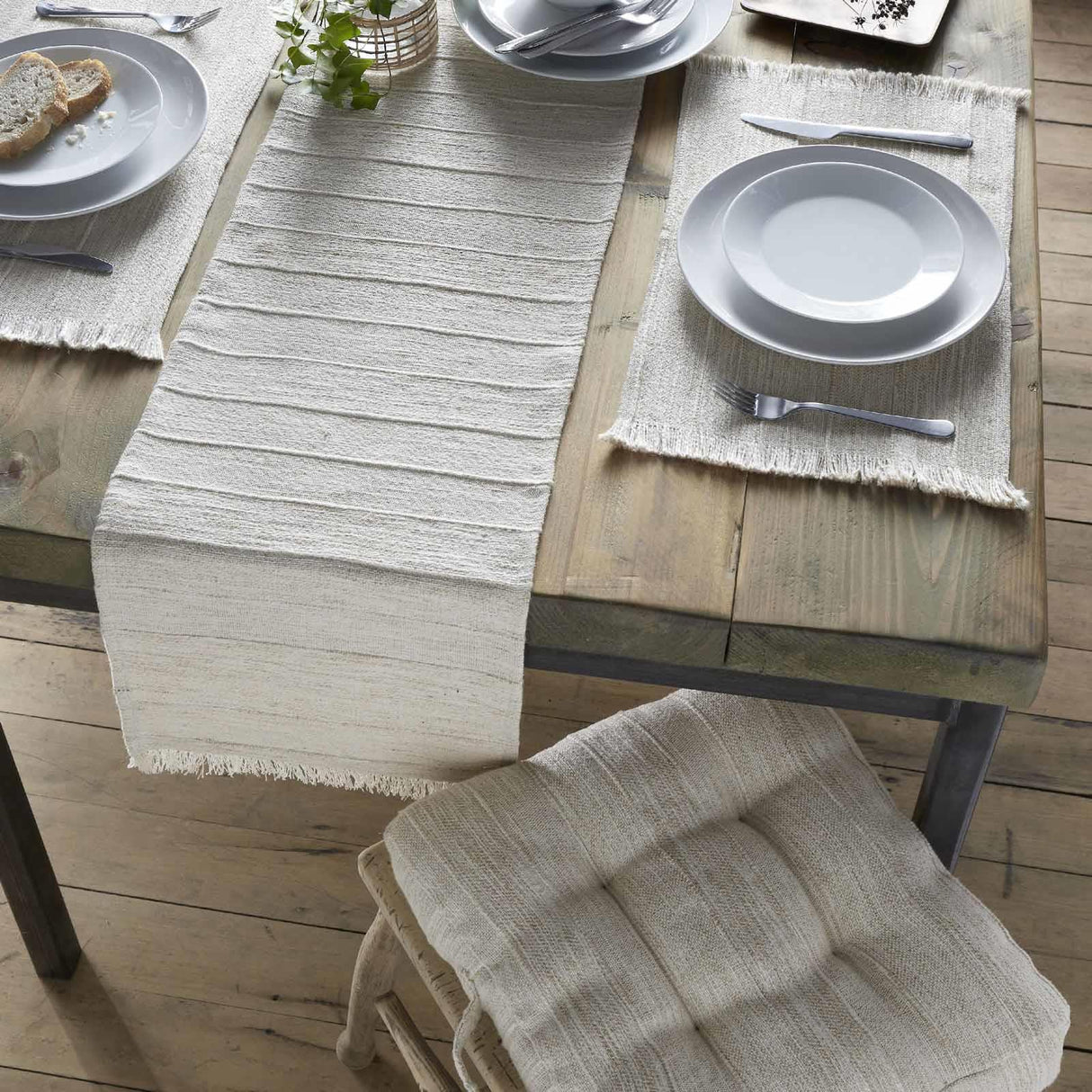 Florin Jute Blend Table Runner by Pineapple Elephant