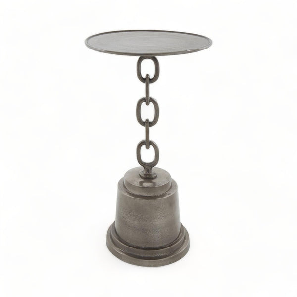 Aluminium Chain Side Table with Black Nickel Finish