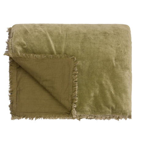 Jaye Cotton Velvet Filled Bedspread 140cm x 220cm by Yard