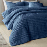 Catherine Lansfield Lennon Stripe Bedspread 220cm x 220cm
