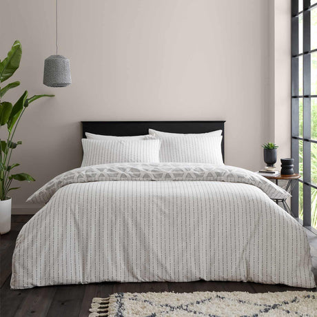 Tufted Print Duvet Cover Set