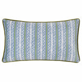 Albera Stripe Piped Velvet Cushion Cover 12" x 20" by Wylder Nature