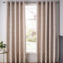 Damask Jacquard Eyelet Curtains by Catherine Lansfield