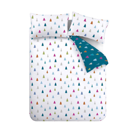 Catherine Lansfield Christmas Tree Festive Duvet Cover Set 5
