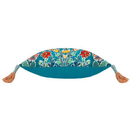 Adeline Floral Tasselled Cushion Cover by Wylder