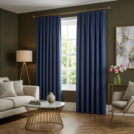 Dijon Blackout Thermal Tape Top Pencil Pleat Curtains 21