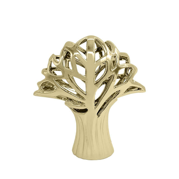 Ceramic Tree Sculpture Gold 20cm