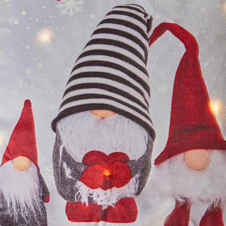 Catherine Lansfield Merry & Bright Gonks Light Up Christmas Filled Cushion 3