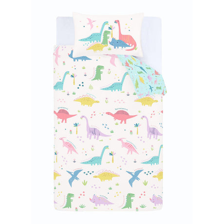 Catherine Lansfield Dinosaur Friends Blue Kids Duvet Cover Set 5