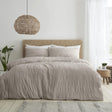 Catherine Lansfield Seersucker Duvet Cover Set - Natural
