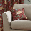 Dreams & Drapes Sandringham Floral Green and Red Cushion Cover 43cm x 43cm 2
