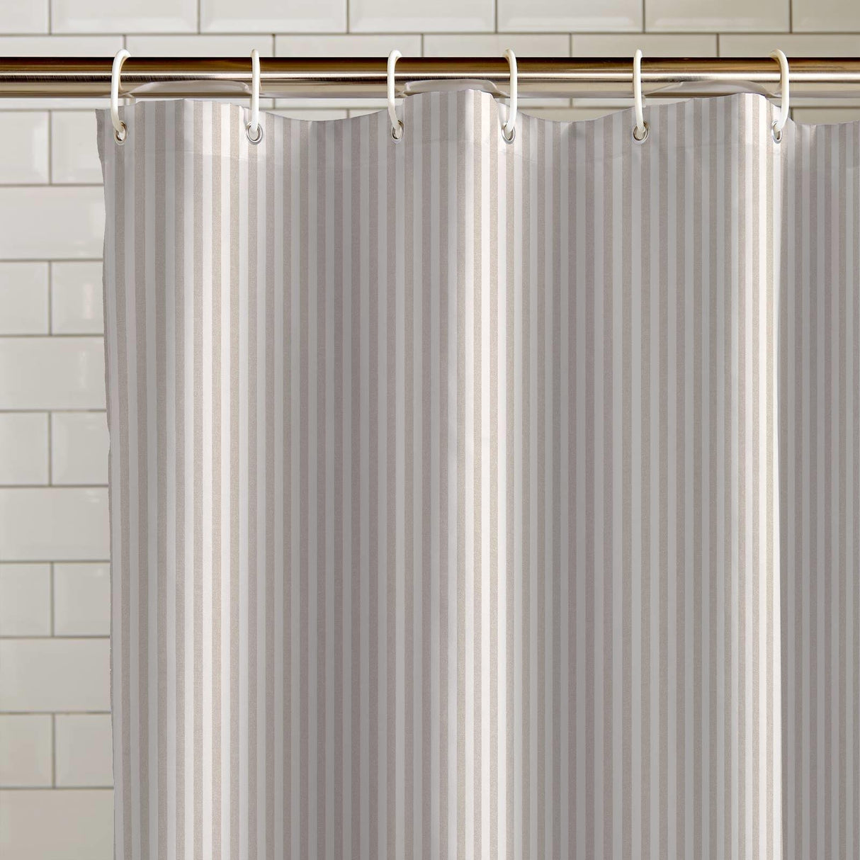 Timeless Stripe Shower Curtain by Catherine Lansfield