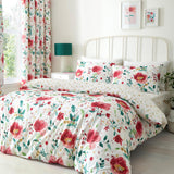 Dreams & Drapes Design Abstract Poppy Floral Polycotton Duvet Cover Set 5