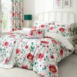 Dreams & Drapes Design Abstract Poppy Floral Polycotton Duvet Cover Set