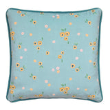 Dreams & Drapes Design Abstract Poppy Red Floral Print Filled Cushion 5