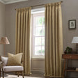 Acorn Tonal Tape Top Pencil Pleat Curtains - Saffron
