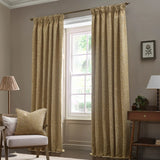 Acorn Tonal Tape Top Pencil Pleat Curtains - Saffron