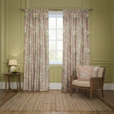 Adele Lined Pencil Pleat Curtains - Rose