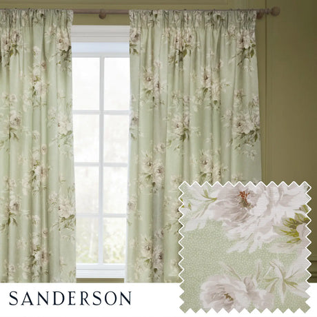Adele Lined Eyelet Curtains by Sanderson
