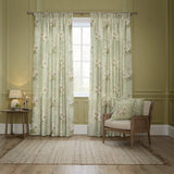 Adele Lined Pencil Pleat Curtains - Sage