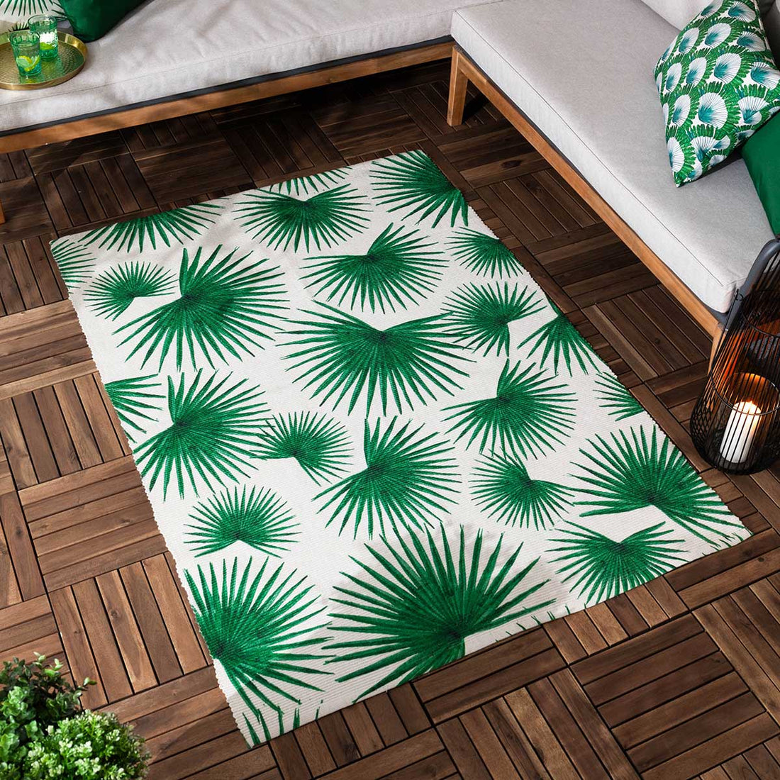Agave Outdoor Rug 120cm x 170cm - Green