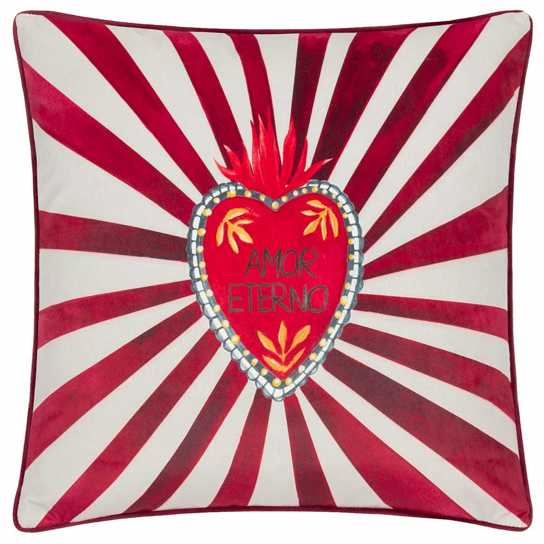 Amor Eterno Cushion Cover / Filled Cushion 18" x 18" (45cm x 45cm) - Red