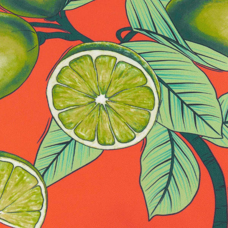 Anemone Limes Outdoor Cushion Cover / Filled Cushion 18" x 18" (45cm x 45cm) by furn.