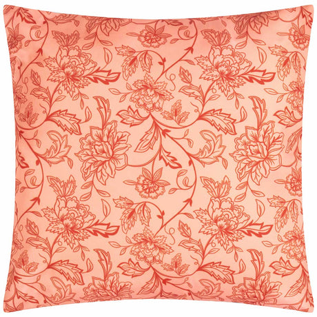 Anemone Peaches Outdoor Cushion Cover / Filled Cushion 18" x 18" (45cm x 45cm) by furn.