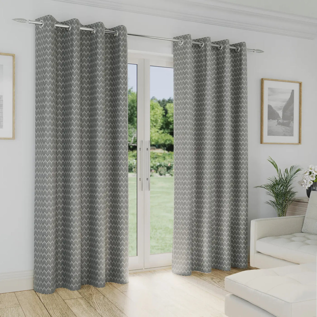 Aspen Lined Eyelet Curtains by Enhanced Living