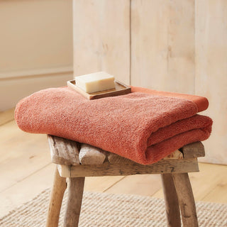 Abode Eco 600gsm Recycled Cotton Towel - Terracotta - Abode Eco Towels In Terracotta 2