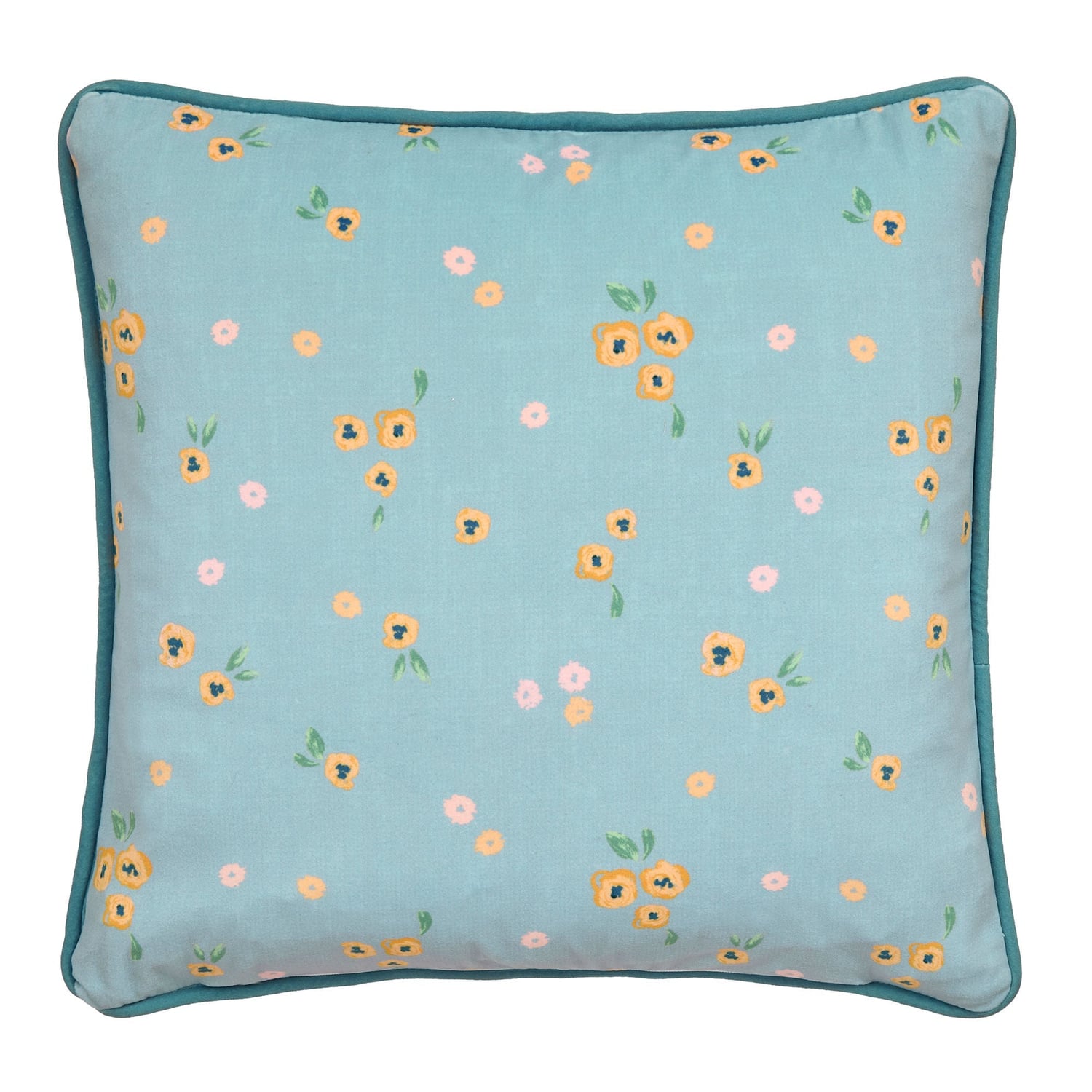 Design Abstract Poppy Red Floral Print Filled Cushion - Abstract Poppy Cushion In Red 43 X 43Cm 4