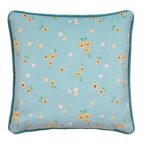 Design Abstract Poppy Red Floral Print Filled Cushion - Abstract Poppy Cushion In Red 43 X 43Cm 4