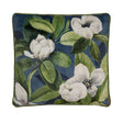 Alaya Floral Velvet Teal Filled Cushion