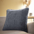 Alba Chenille Cushion Cover 43cm x 43cm (17") - Charcoal