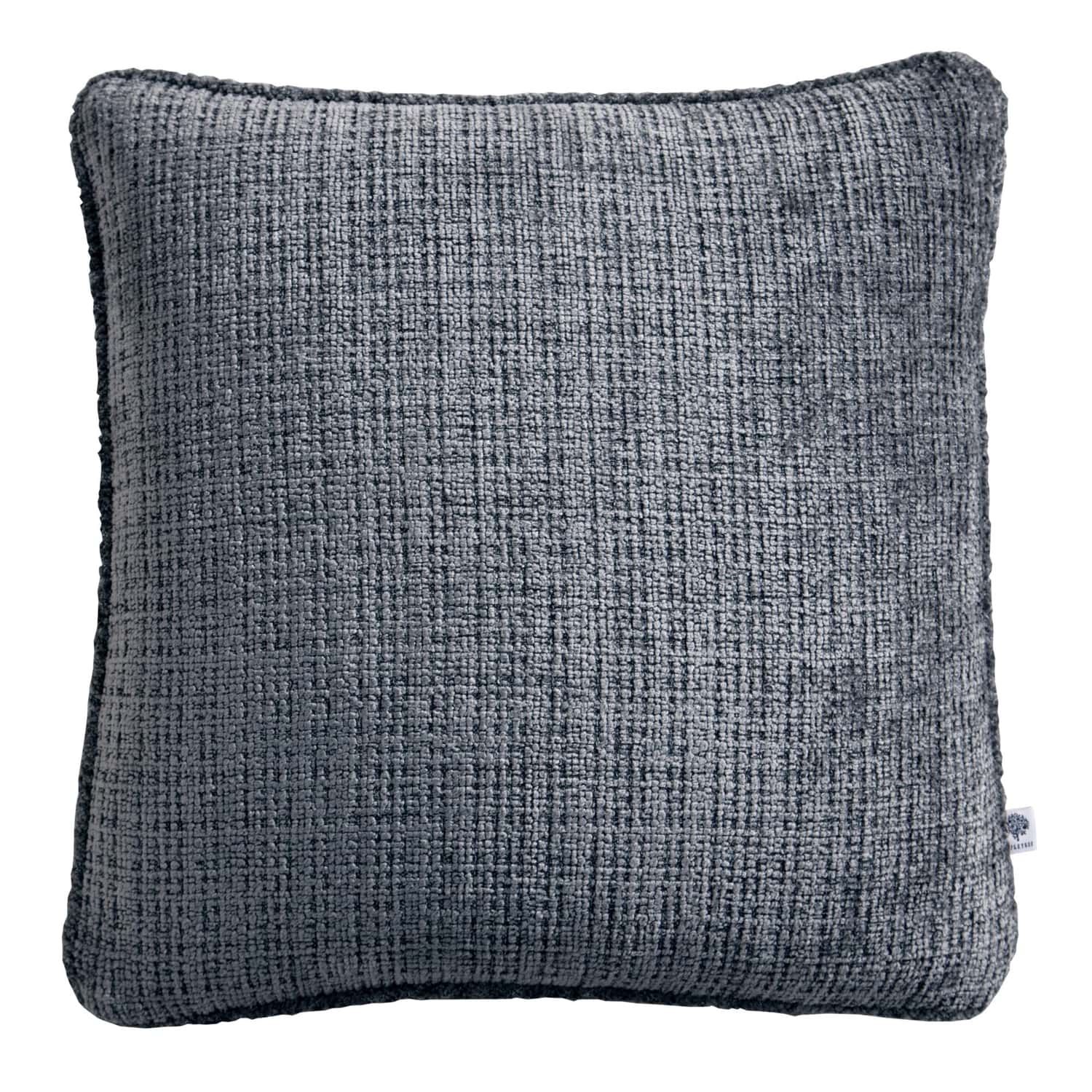 Alba Chenille Cushion Cover 43cm x 43cm (17") - Charcoal - Alba Cushion In Charcoal 43 X 43Cm 2