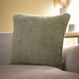 Alba Chenille Cushion Cover 43cm x 43cm (17") - Green