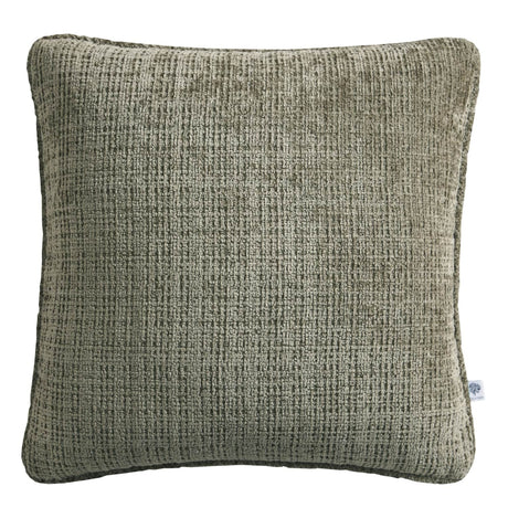 Alba Chenille Cushion Cover 43cm x 43cm (17") - Green - Alba Cushion In Green 43 X 43Cm 2